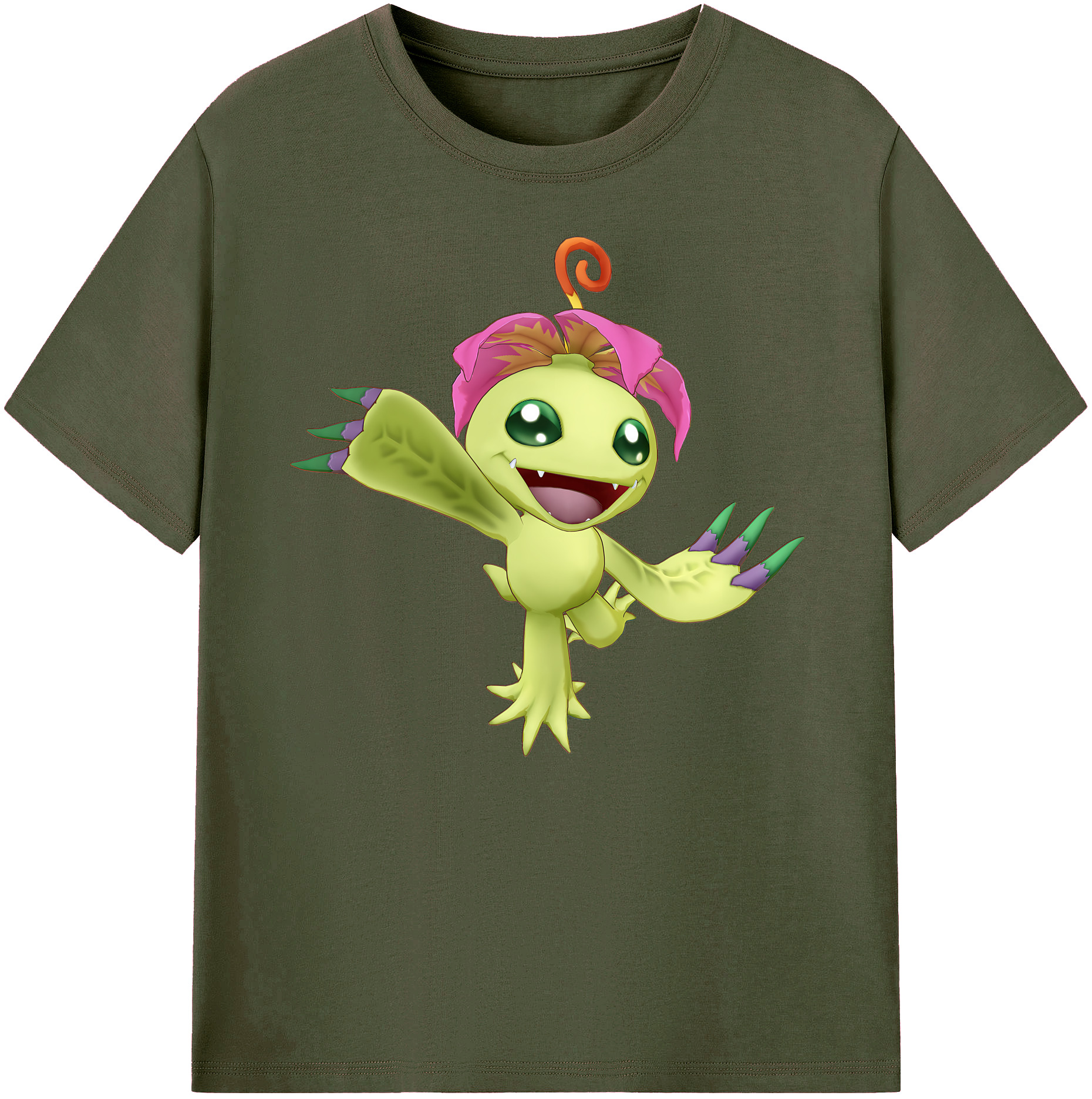 （画像用） Digimon デジタルモンスター/デジモン 綿100％ メンズ半袖Tシャツ｜肌触りやわらか＆通気性